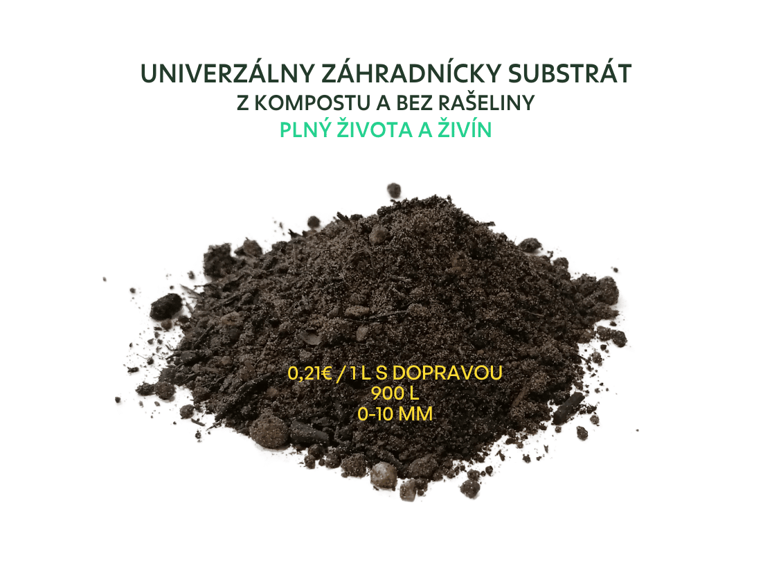 Univerzálny záhradnícky substrát 900l bigbag z kompostu